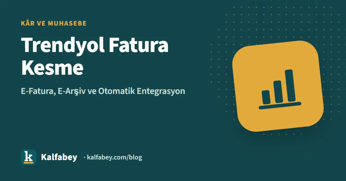 Trendyol satıcı panelinde fatura kesme ekranı ve e-fatura sistemi görseli