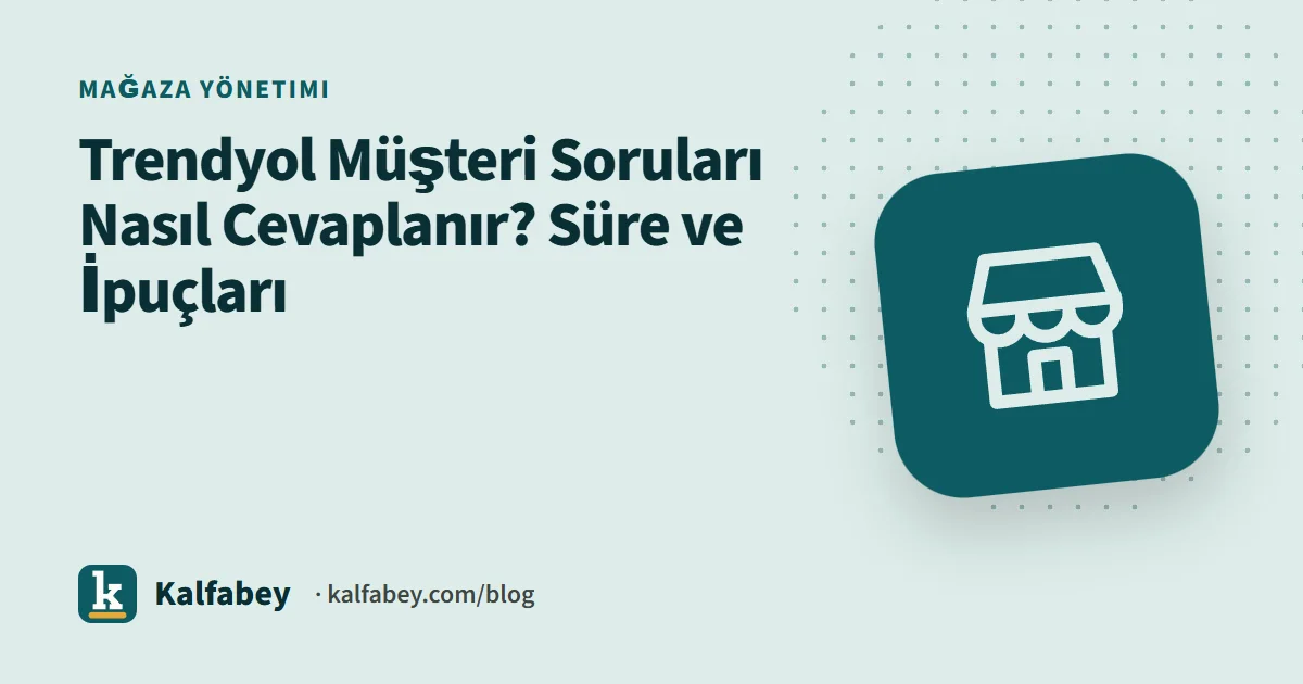 Trendyol satıcı panelinde müşteri sorularını yanıtlayan bir satıcı
