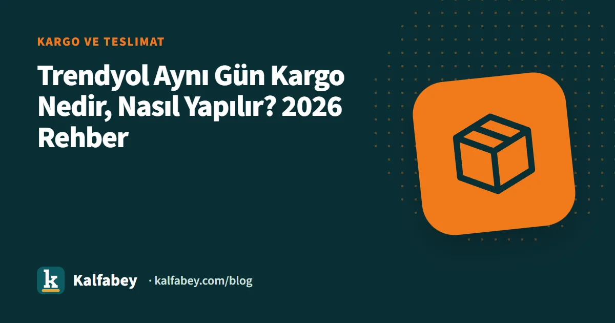 Trendyol aynı gün kargo için hazırlanan paketler ve teslimat araçları