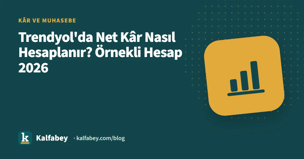 Trendyol satıcısı hesap makinesi ile net kâr hesaplama