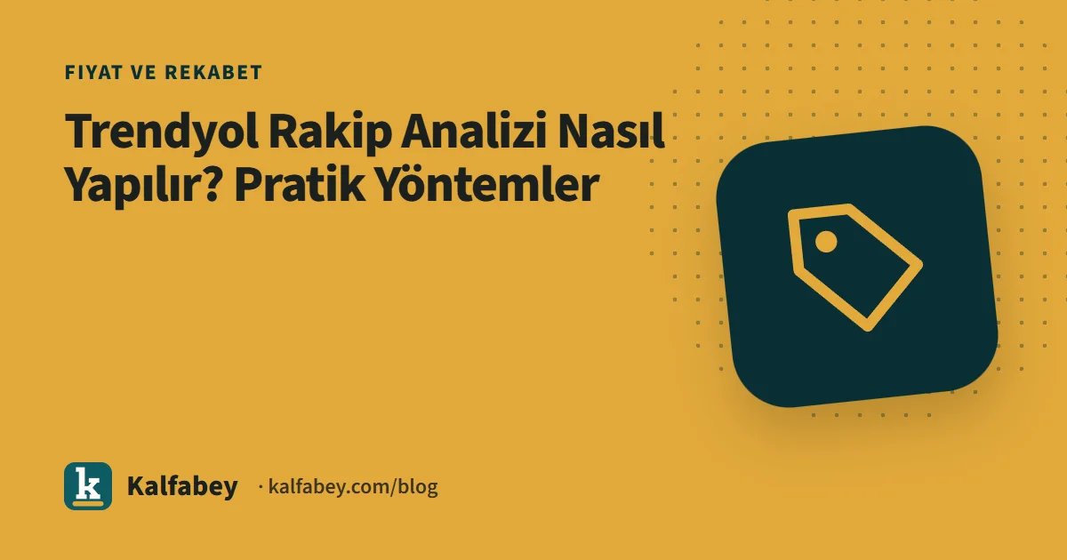 Trendyol satıcısının rakip ürünlerini analiz ettiği bilgisayar ekranı